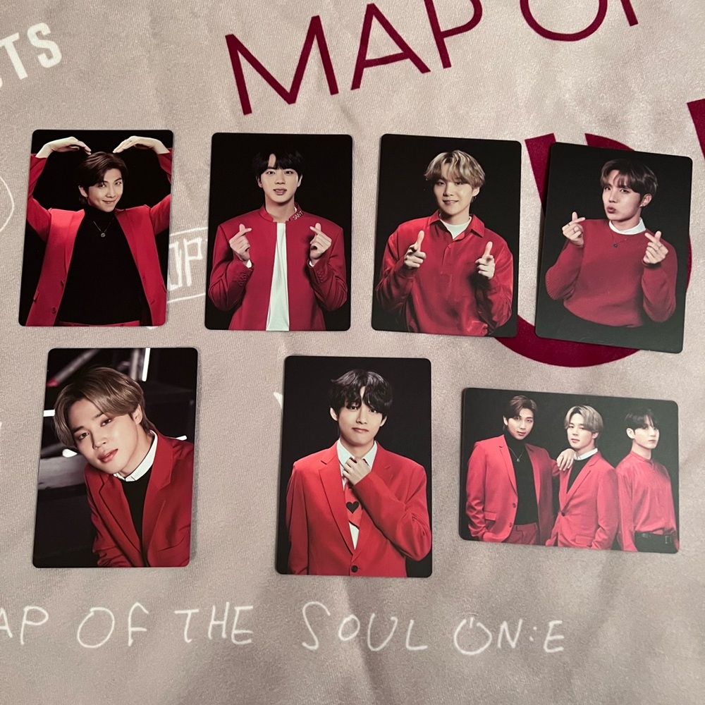 OFFICIAL BTS MOTS ON:E PHOTOCARDS SET #5 NO JUNGKOOK